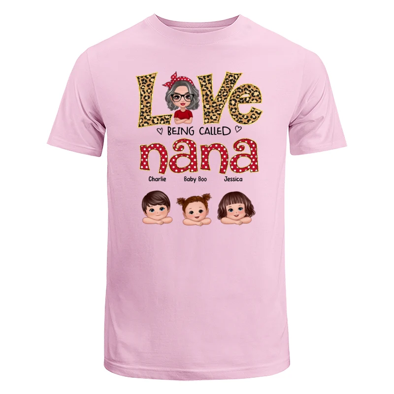 Love Being Called Grandma Polka Dot Doll Grandma Grandkids Personalized Shirt - Image 7