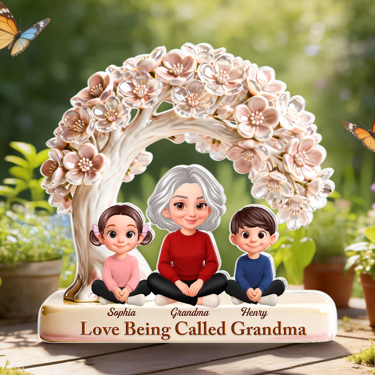 Love Being Called Grandma - Personalized Acrylic Block Plaque - Mother's Day Gift for Grandma, Mom, Wife - Image 5