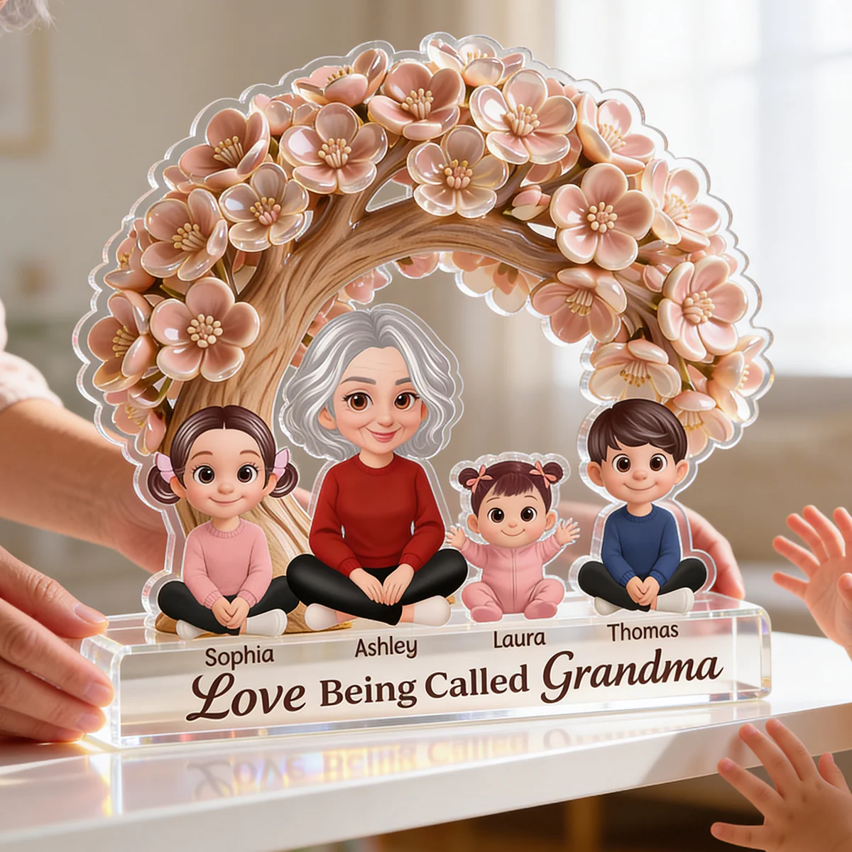 Love Being Called Grandma - Personalized Acrylic Block Plaque - Mother's Day Gift for Grandma, Mom, Wife - Image 2