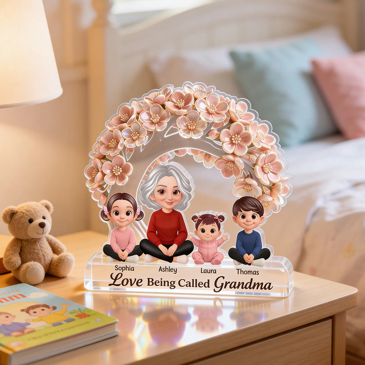 Love Being Called Grandma - Personalized Acrylic Block Plaque - Mother's Day Gift for Grandma, Mom, Wife - Image 3