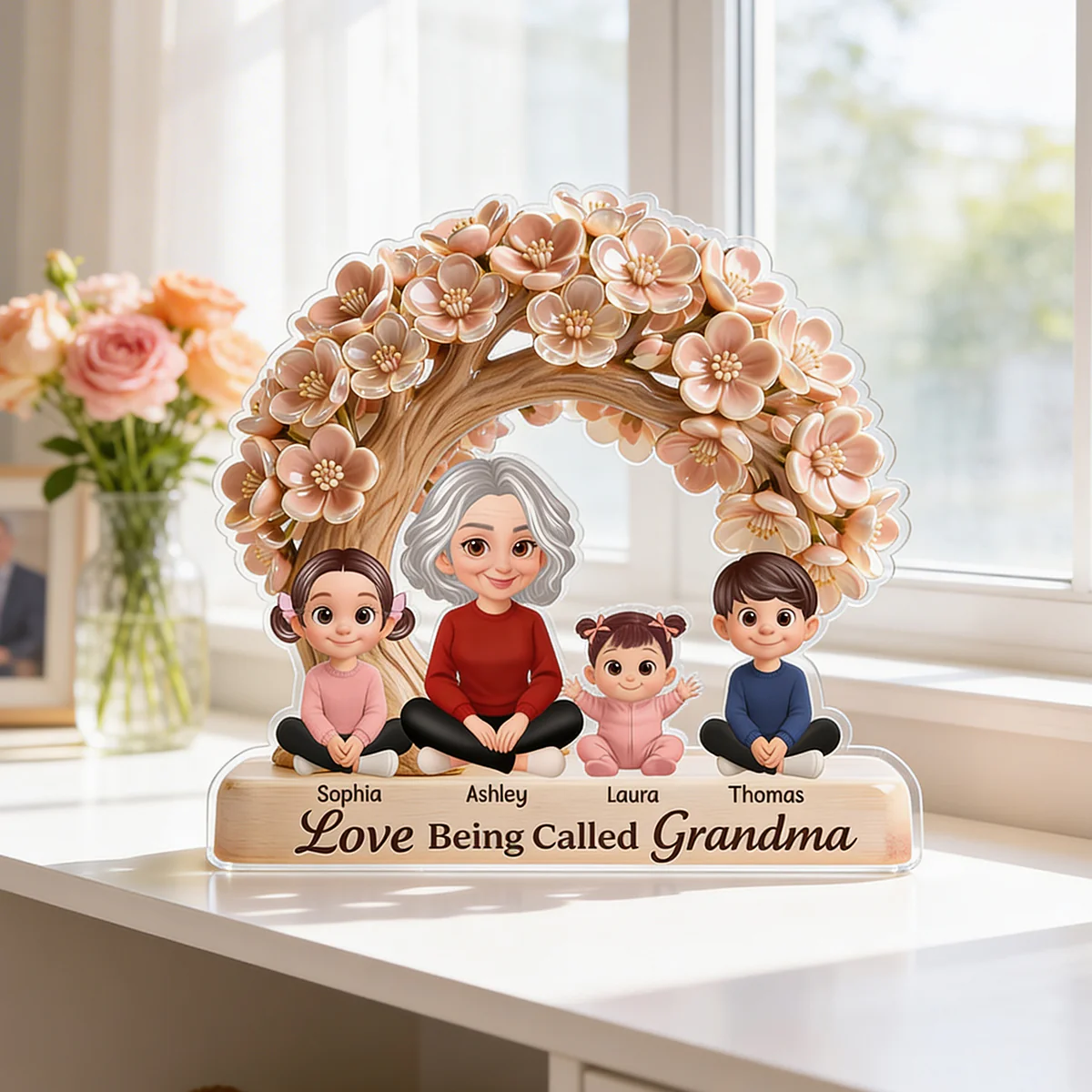 Love Being Called Grandma - Personalized Acrylic Block Plaque - Mother's Day Gift for Grandma, Mom, Wife - Image 4