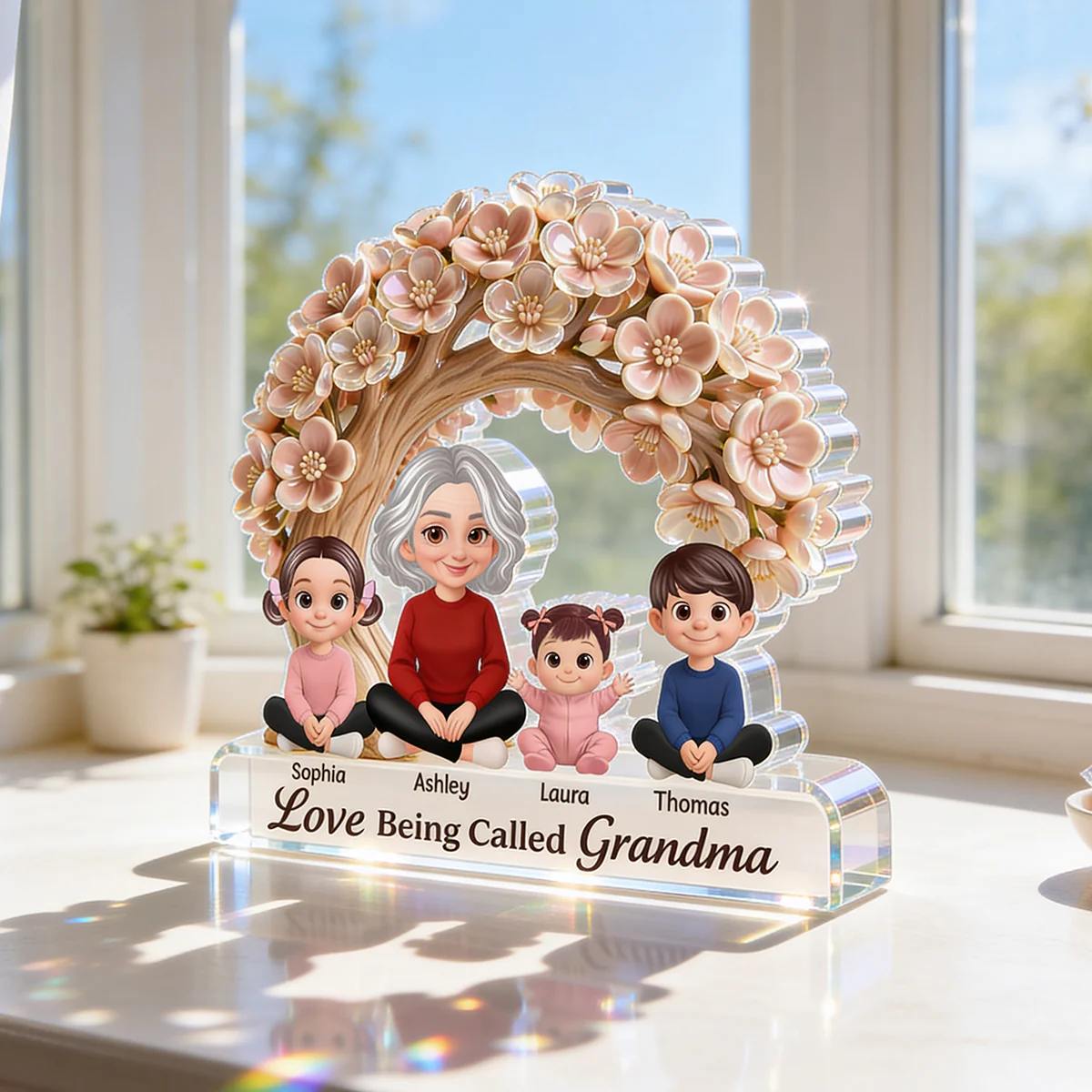 Love Being Called Grandma - Personalized Acrylic Block Plaque - Mother's Day Gift for Grandma, Mom, Wife - Image 5