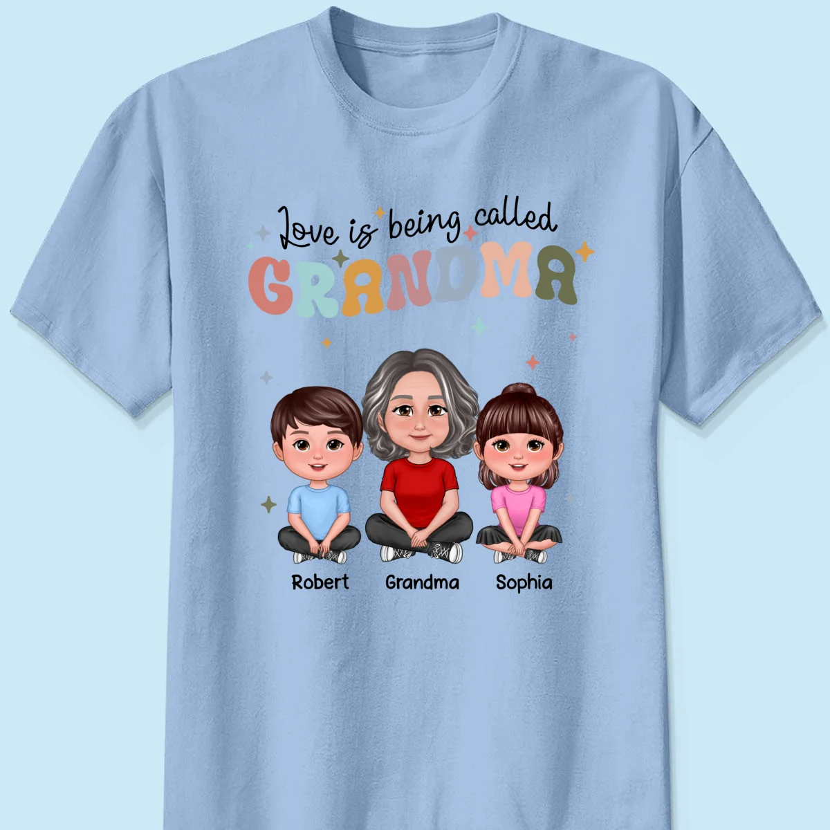 Love Being Called Grandma Retro Style Personalized Shirt - Image 10