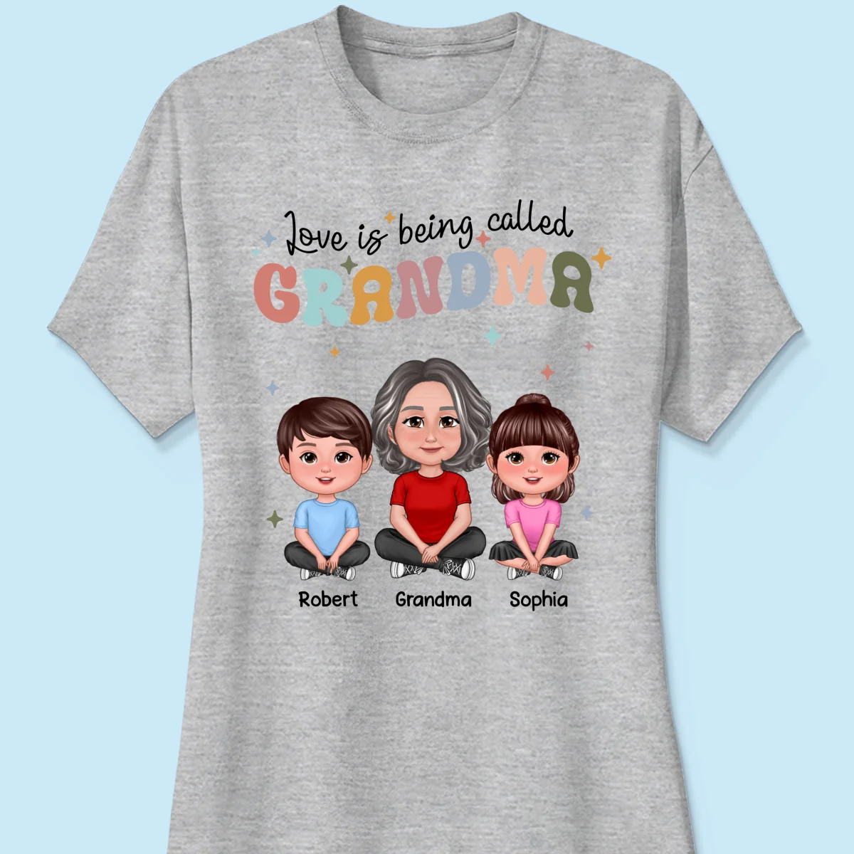 Love Being Called Grandma Retro Style Personalized Shirt - Image 12