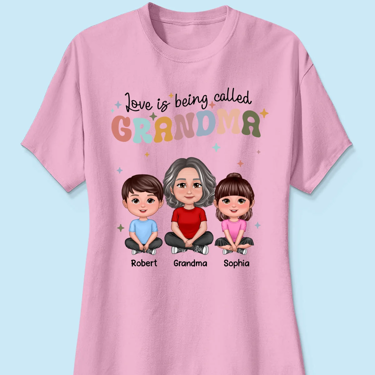 Love Being Called Grandma Retro Style Personalized Shirt - Image 13