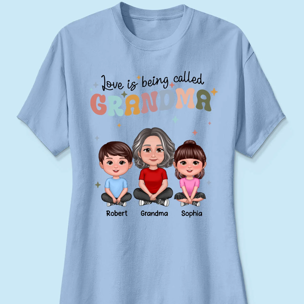 Love Being Called Grandma Retro Style Personalized Shirt - Image 14