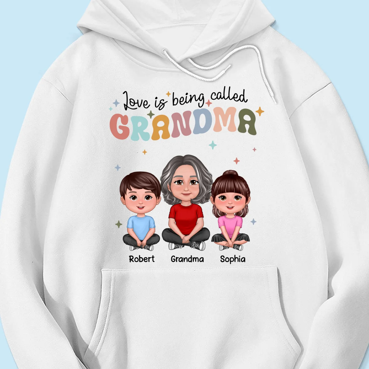 Love Being Called Grandma Retro Style Personalized Shirt - Image 15