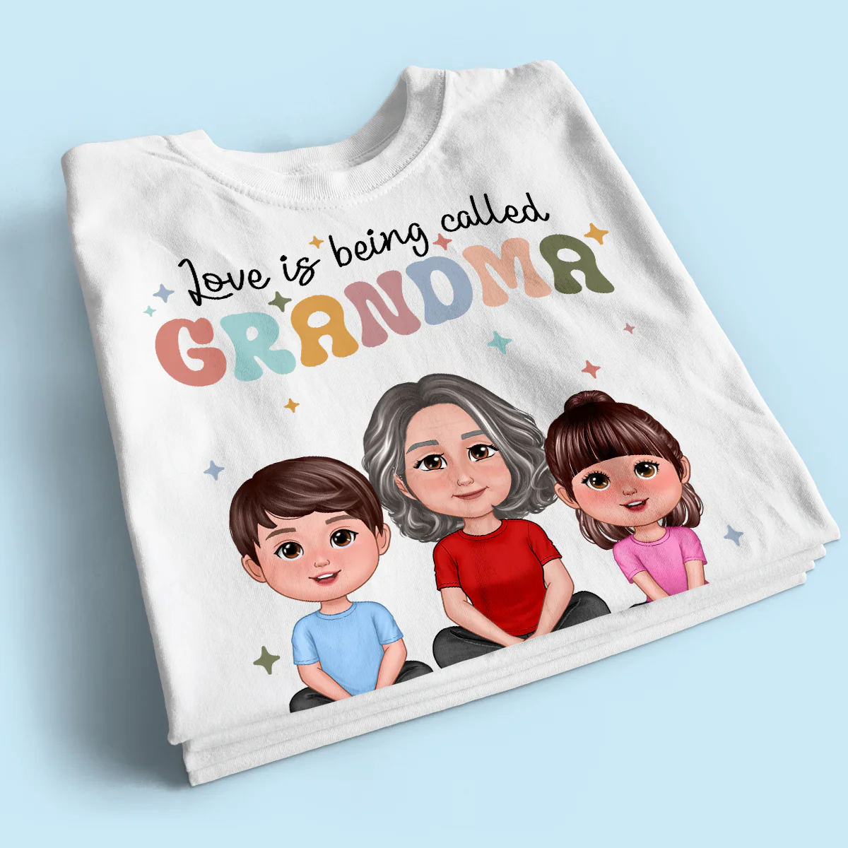 Love Being Called Grandma Retro Style Personalized Shirt - Image 2