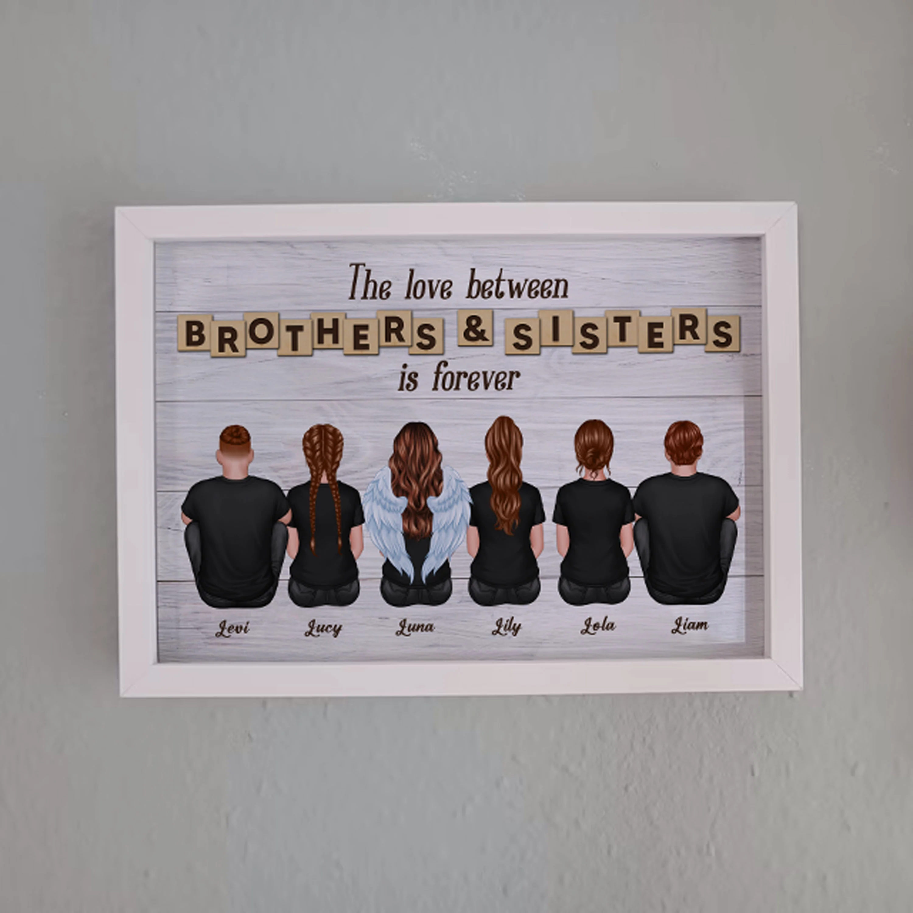 The Love Between Brothers & Sisters Is Forever - Personalized Poster - Gift For Siblings, Sisters, Brothers - Image 5