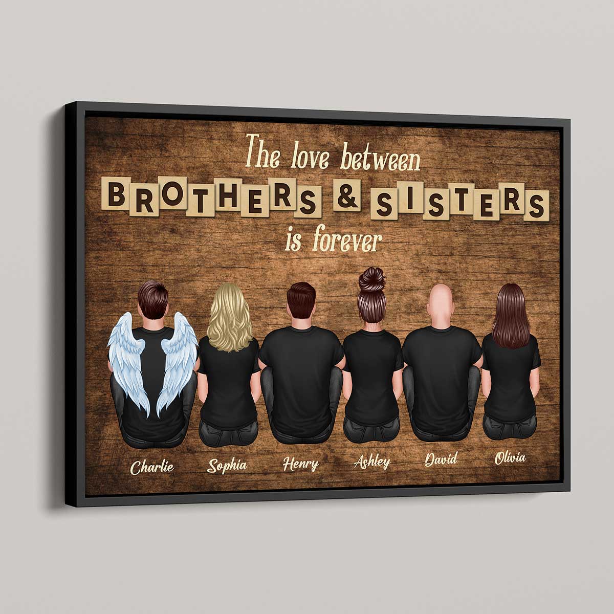 The Love Between Brothers & Sisters Is Forever - Personalized Poster - Gift For Siblings, Sisters, Brothers - Image 8