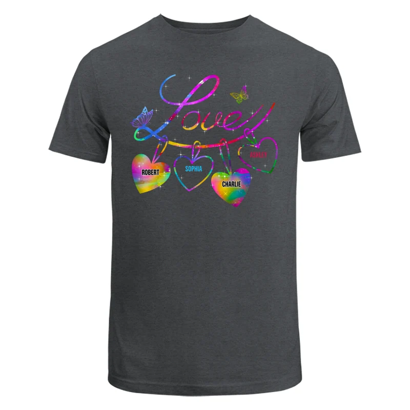Love Grandma Mom Life Heart Chain Personalized Shirt - Image 7