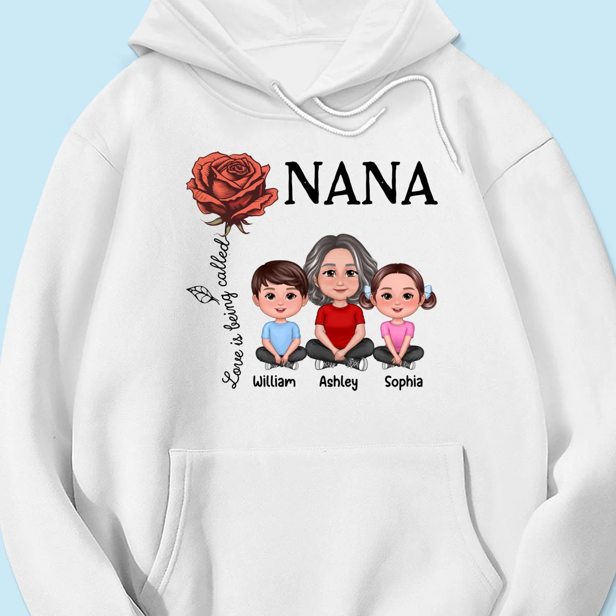 Love Is Being Called Grandma Birth Month Flower Personalized Shirt - Image 15