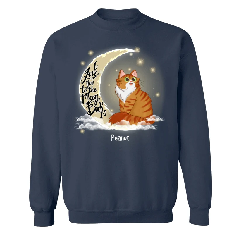 Love My Cats To The Moon And Back Personalized Shirt - Image 13