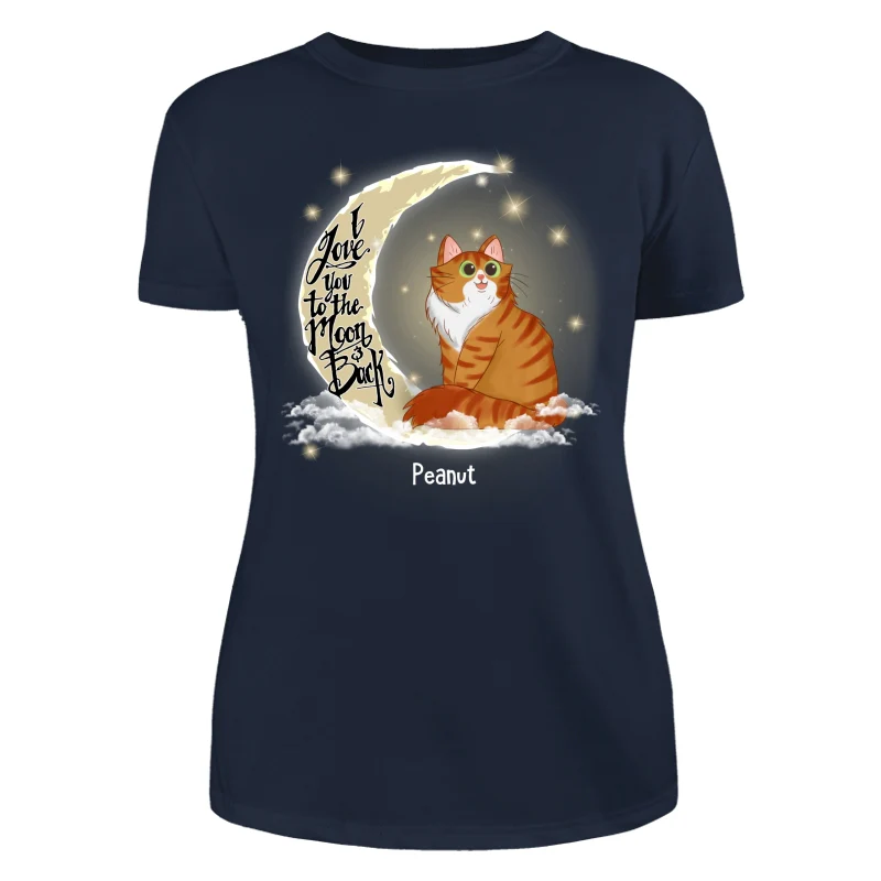 Love My Cats To The Moon And Back Personalized Shirt - Image 6