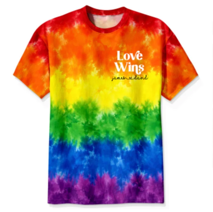 Love Wins Rainbow Tie Dye Pride Theme - Personalized Shirt - Pride Month Keepsake - Image 10