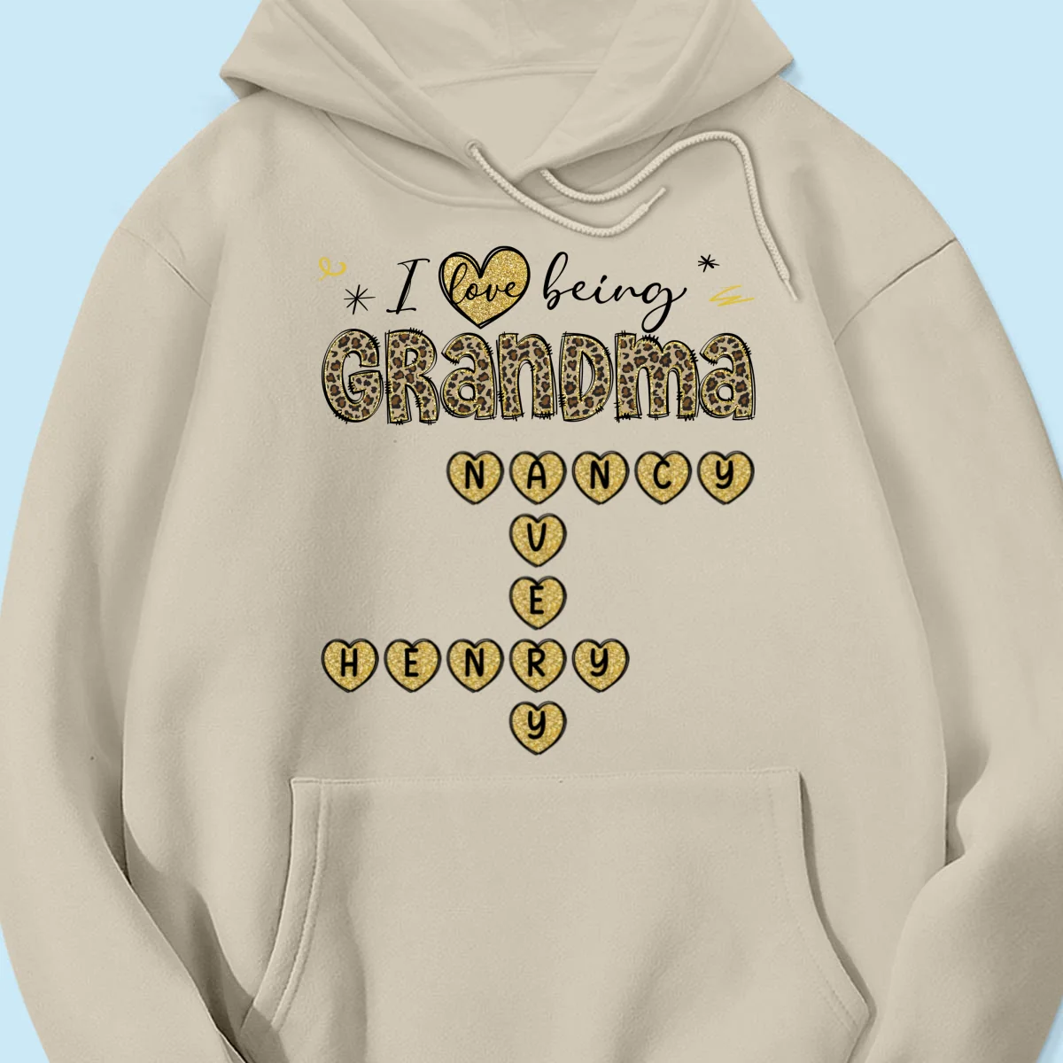 Loving Being A Grandma Leopard Heart Crossword Puzzle Personalized Shirt - Image 15