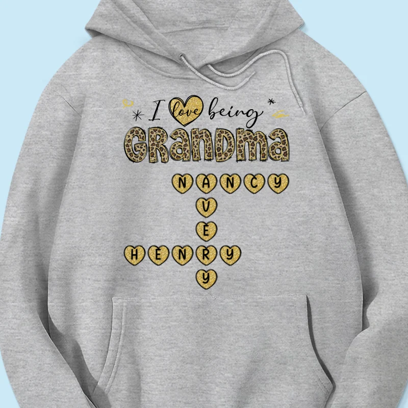 Loving Being A Grandma Leopard Heart Crossword Puzzle Personalized Shirt - Image 16