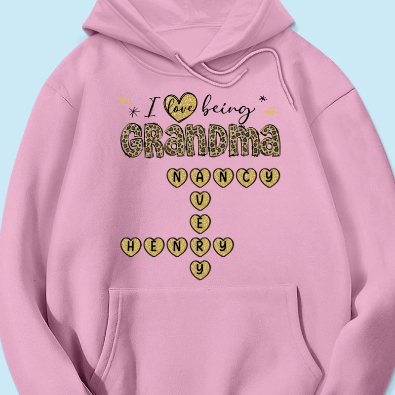 Loving Being A Grandma Leopard Heart Crossword Puzzle Personalized Shirt - Image 17
