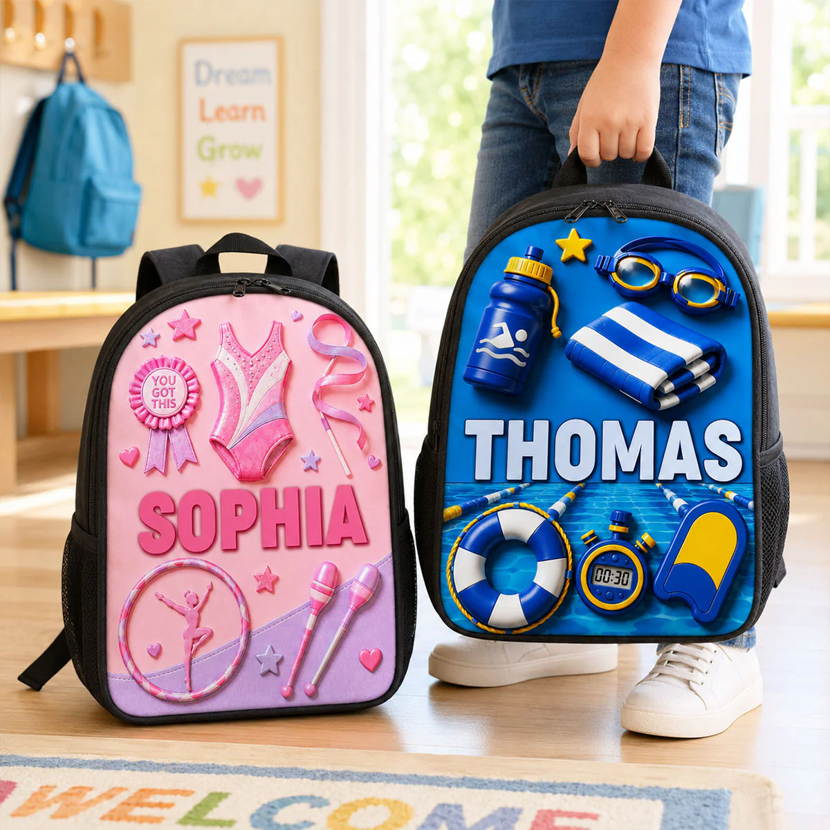 Magical Sports Soccer Baseball For Kids - Personalized Backpack - Back to School Gift for Kids, Boys, Girls - Image 13
