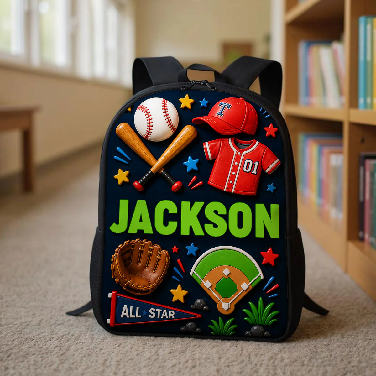 Magical Sports Soccer Baseball For Kids - Personalized Backpack - Back to School Gift for Kids, Boys, Girls - Image 6