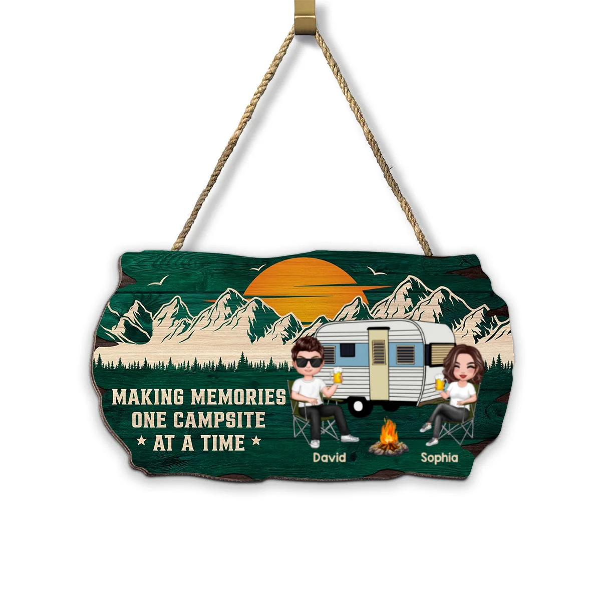 Making Memories One Campsite At A Time Camping Personalized Wood Sign - Image 8