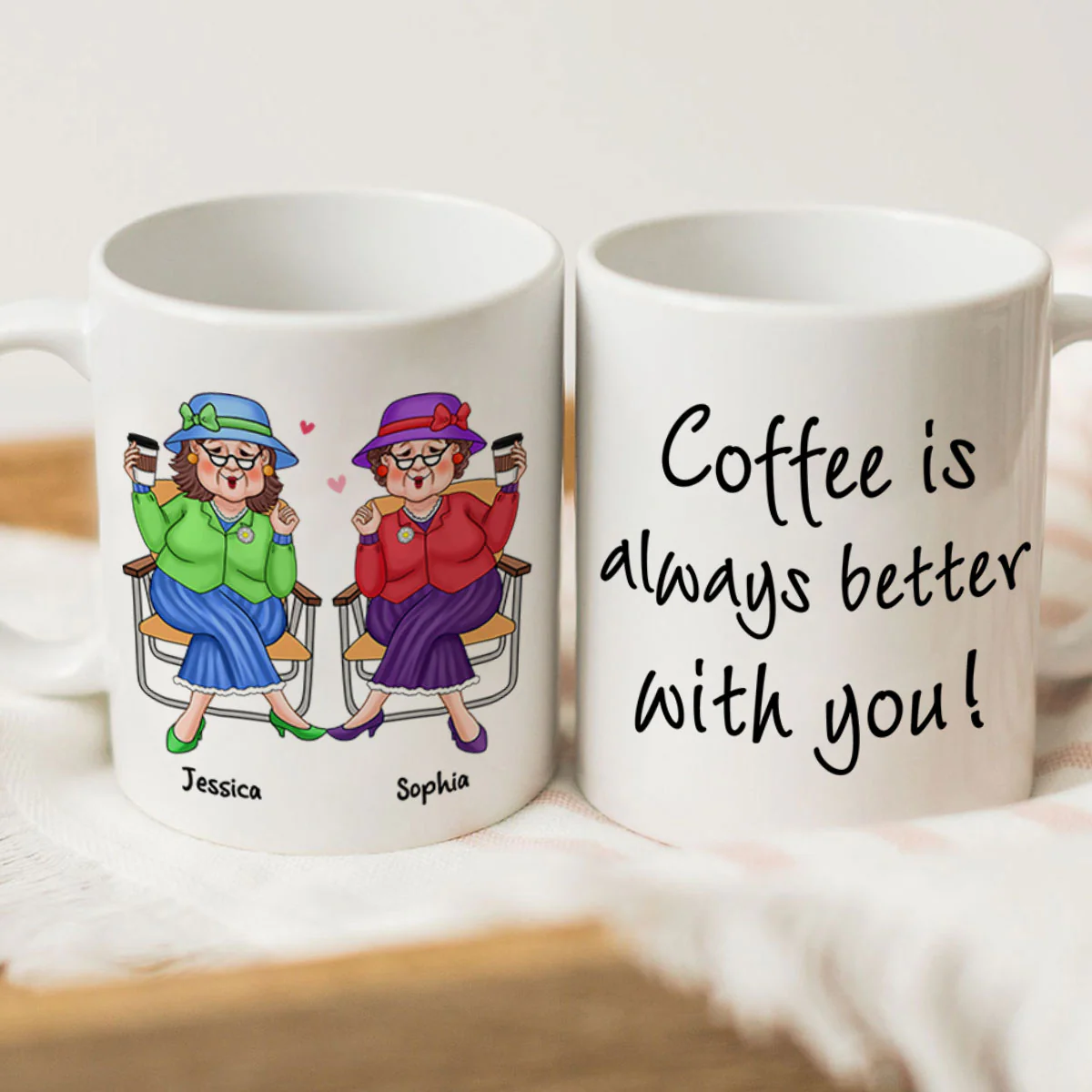 Making Memories With You Is My Favorite Thing Old Best Friends Gift For Besties Personalized Mug - Image 3