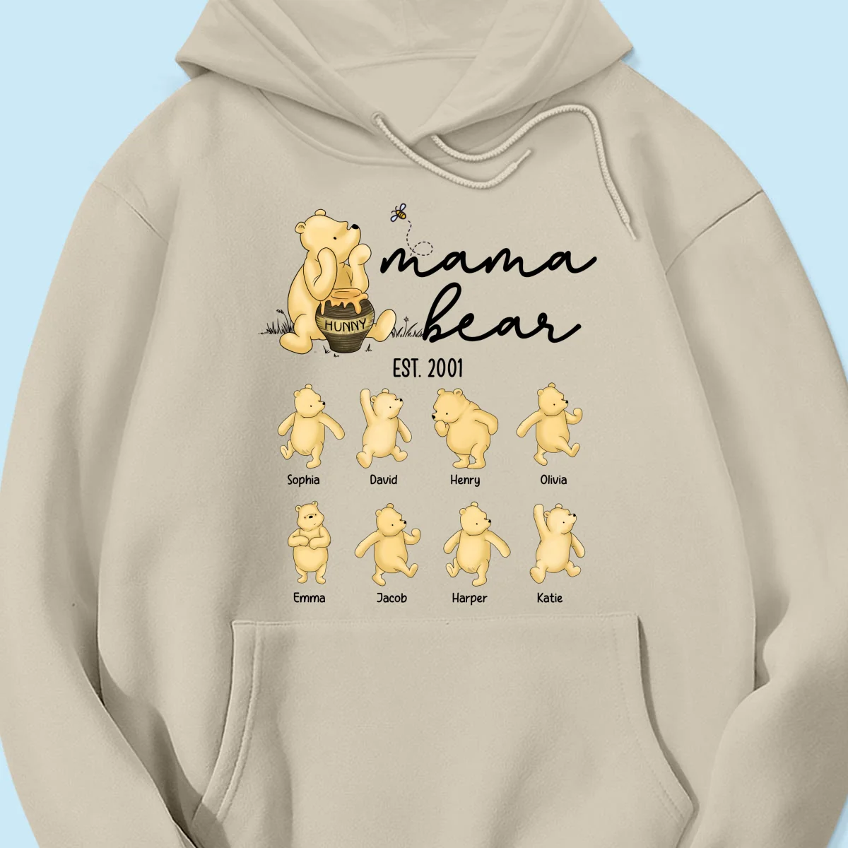 Mama Bear Est. Cute Bears Mother‘s Day Gift For Mom Grandma Auntie Personalized Shirt - Image 16