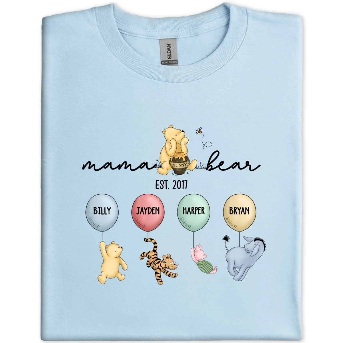 The Grandest of Tales: A ‘Winnie The Pooh’ Parade of Grandkids! - Customized by You, Gift For Grandma, Gift For Mom - Image 10