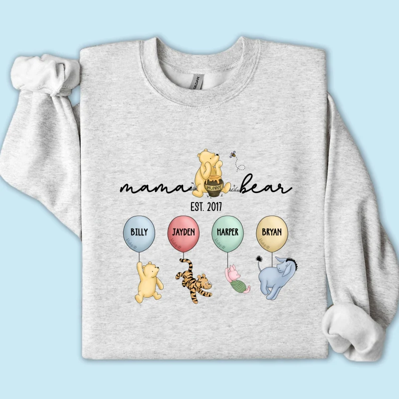 The Grandest of Tales: A ‘Winnie The Pooh’ Parade of Grandkids! - Customized by You, Gift For Grandma, Gift For Mom - Image 20