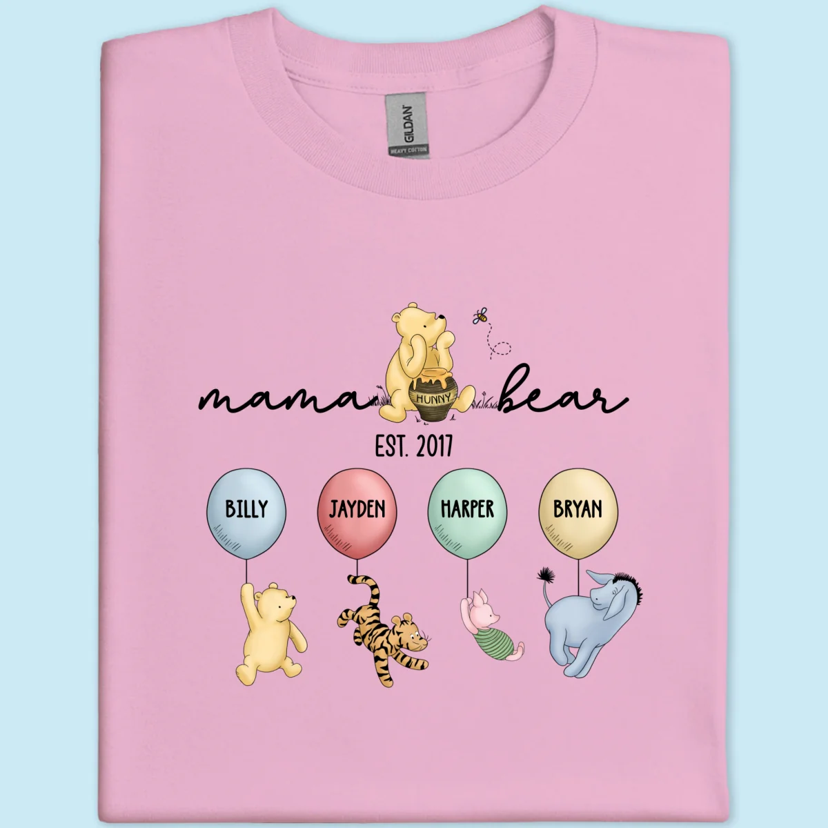 The Grandest of Tales: A ‘Winnie The Pooh’ Parade of Grandkids! - Customized by You, Gift For Grandma, Gift For Mom - Image 9