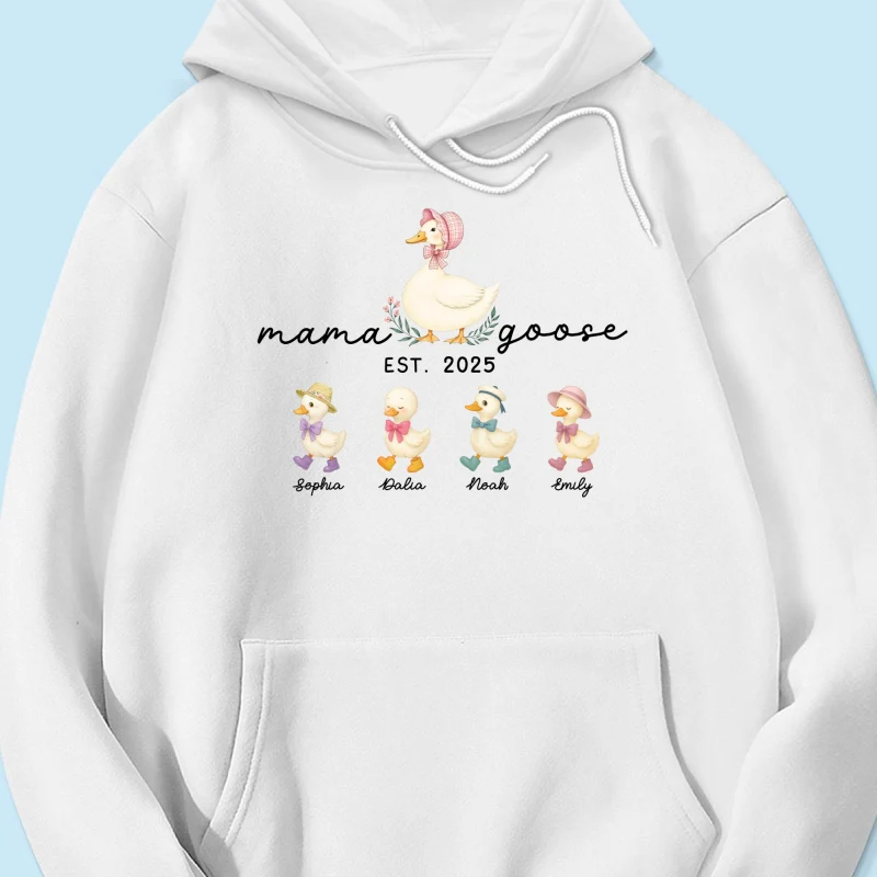 Mama Goose Grandma Goose And Kids Est Year Personalized Shirt, Gift - Image 18