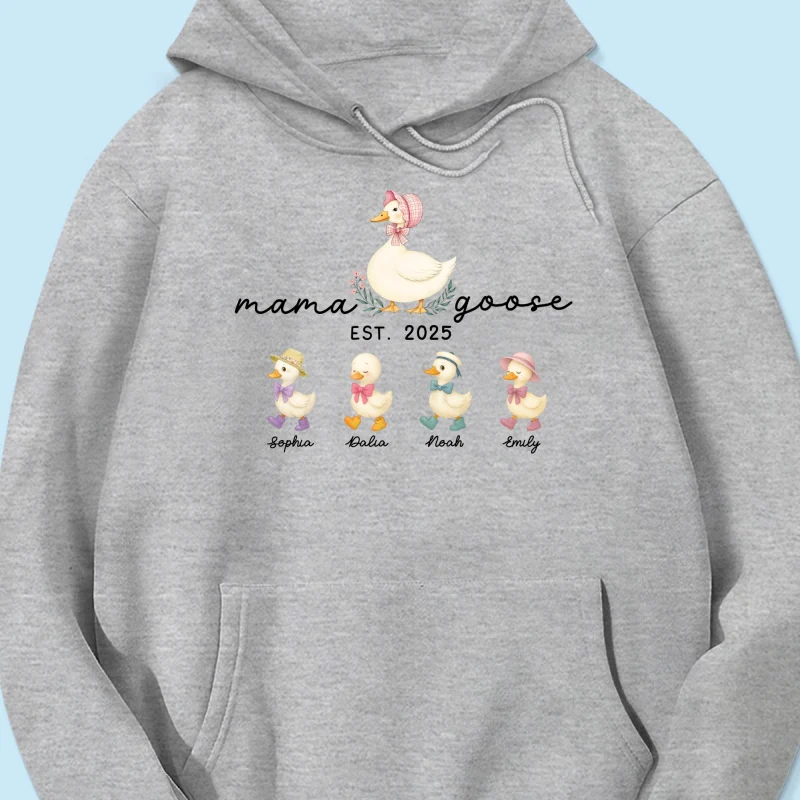 Mama Goose Grandma Goose And Kids Est Year Personalized Shirt, Gift - Image 19