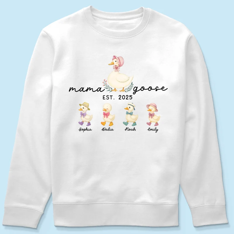 Mama Goose Grandma Goose And Kids Est Year Personalized Shirt, Gift - Image 22
