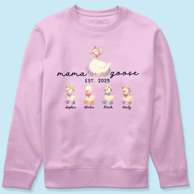 Mama Goose Grandma Goose And Kids Est Year Personalized Shirt, Gift - Image 24