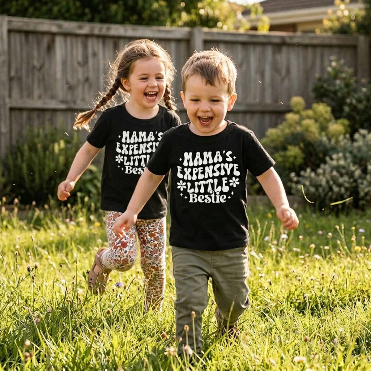 Mama's Expensive Little Bestie Funny Shirt For Kid - Image 3