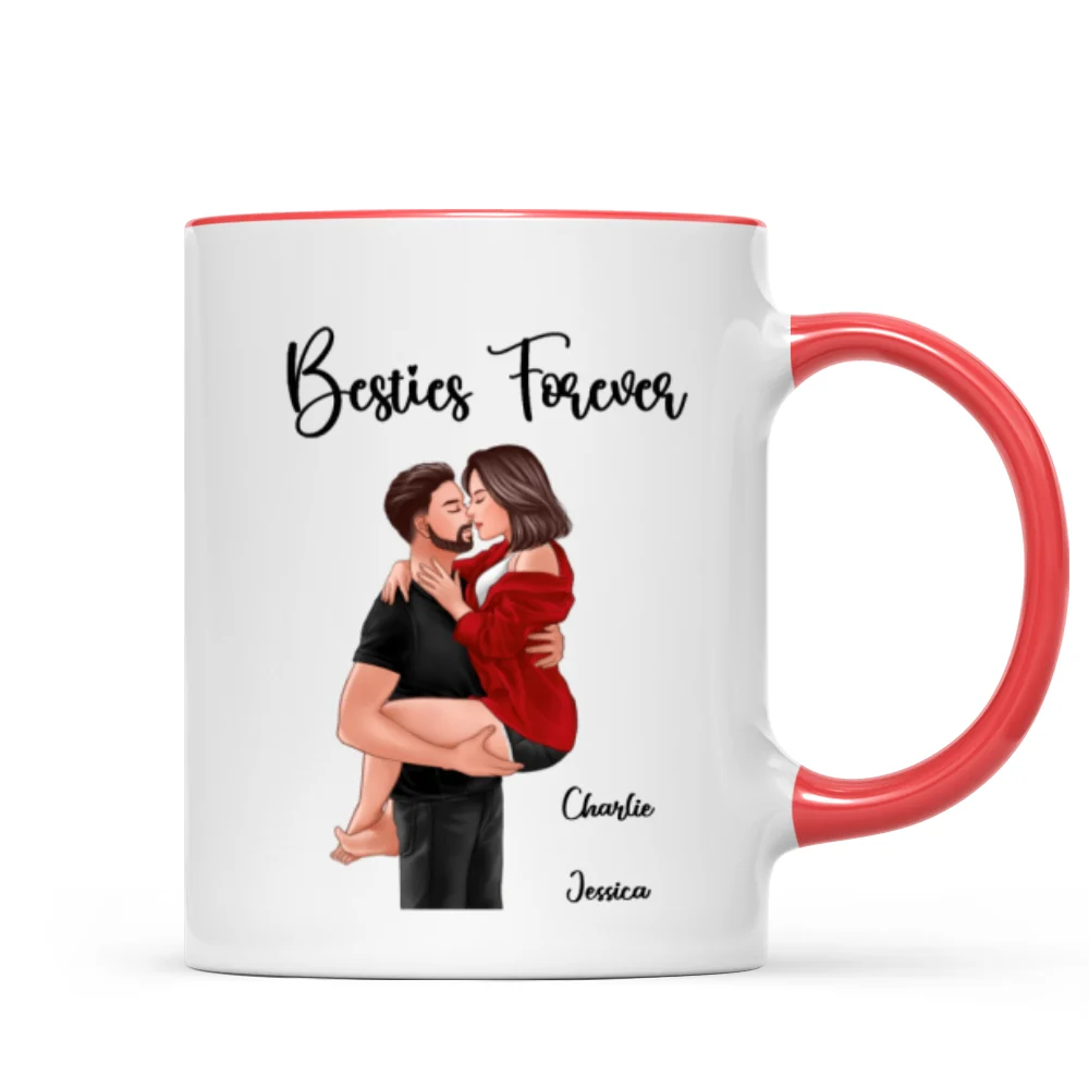 Man Holding Woman Kissing Together Since Gift For Couple Personalized Mug - Image 7
