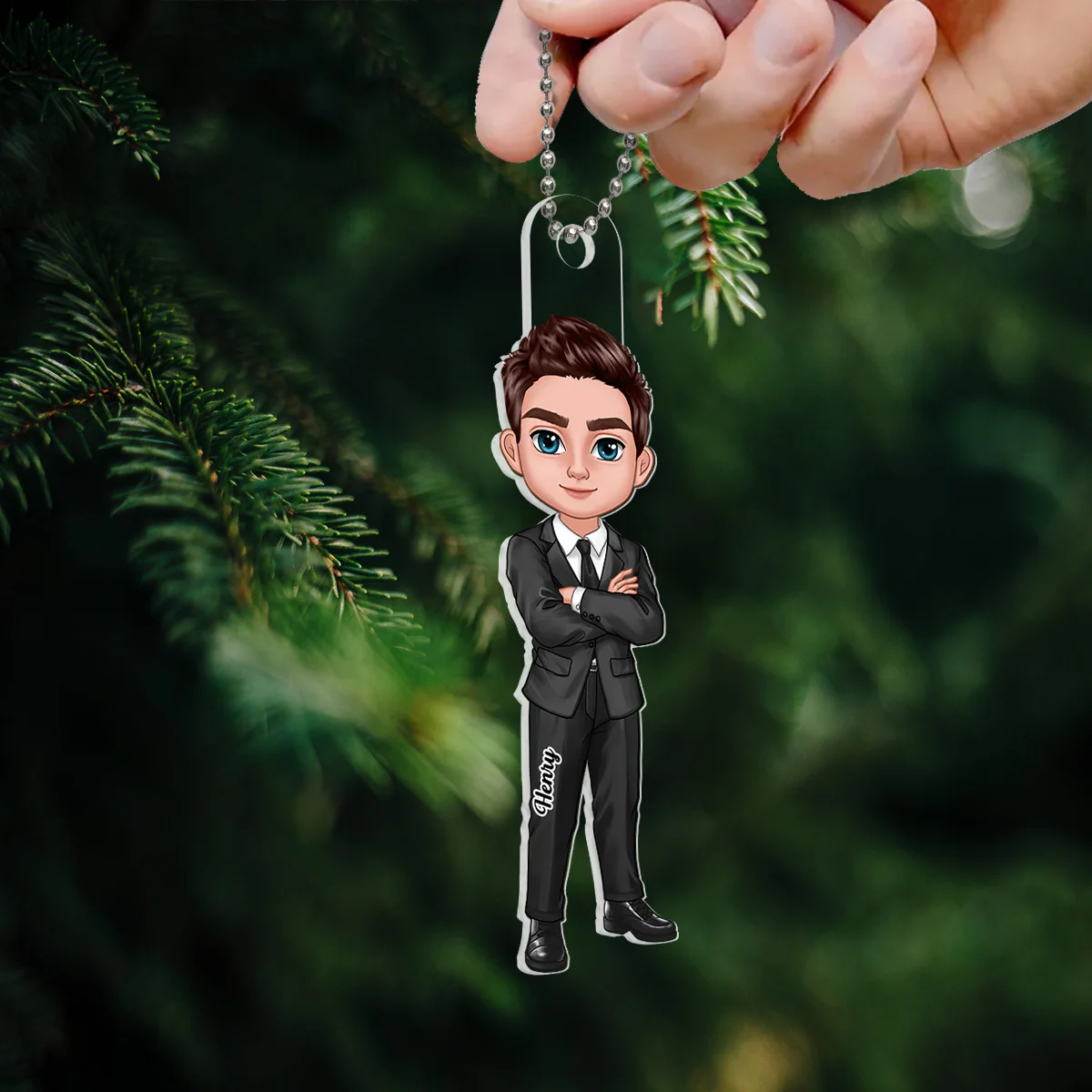 Man Woman Occupation Personalized Acrylic Ornament, Christmas Gift For Colleagues, Office Worker, Nurse, Doctor, Police, Firefighter - Image 6