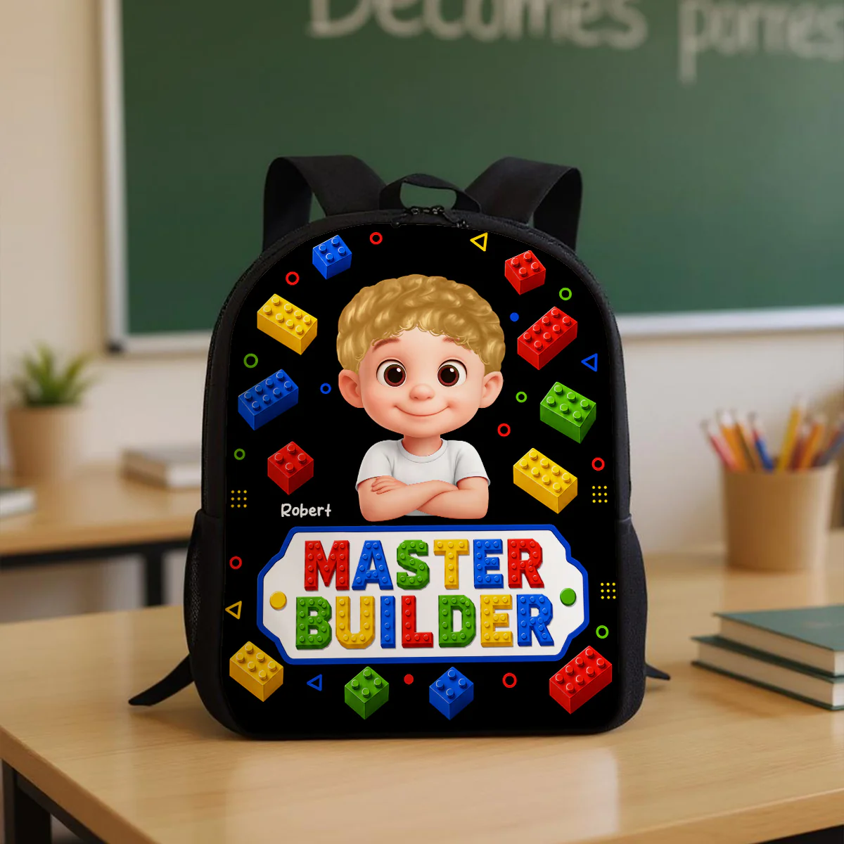 Master Builder for Boys Girls - Personalized Backpack - Back to School Backpack for Kids - Image 5