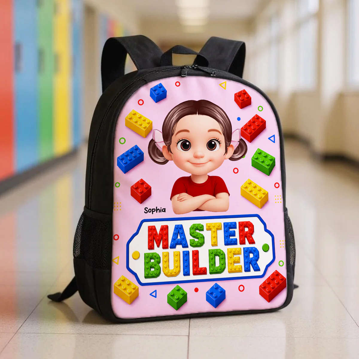 Master Builder for Boys Girls - Personalized Backpack - Back to School Backpack for Kids - Image 8