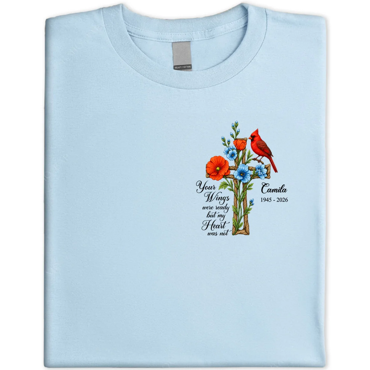 Memorial Cardinal Your Wings Were Ready - Personalized Shirt - Remembrance Gift - Image 15