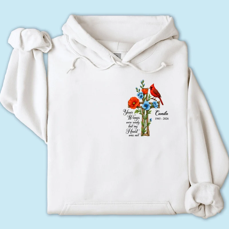 Memorial Cardinal Your Wings Were Ready - Personalized Shirt - Remembrance Gift - Image 17