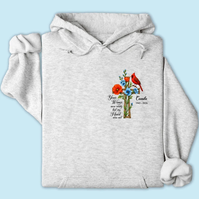 Memorial Cardinal Your Wings Were Ready - Personalized Shirt - Remembrance Gift - Image 18