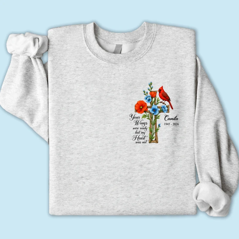 Memorial Cardinal Your Wings Were Ready - Personalized Shirt - Remembrance Gift - Image 23