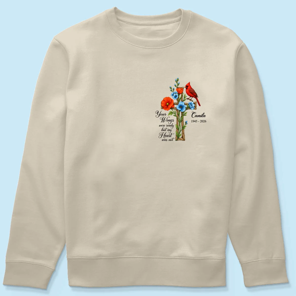 Memorial Cardinal Your Wings Were Ready - Personalized Shirt - Remembrance Gift - Image 25