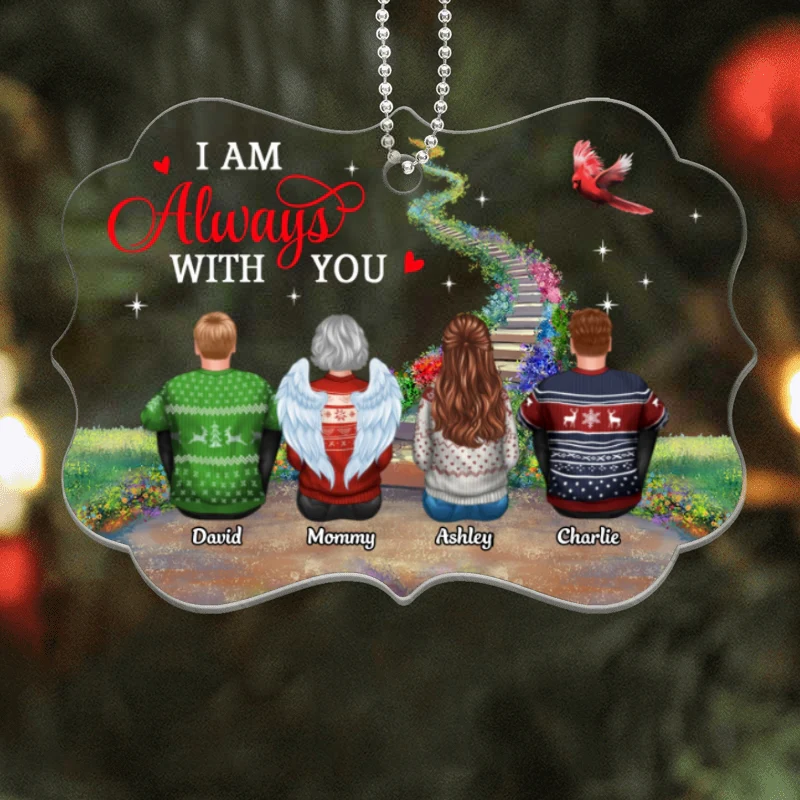 Memorial Heaven Stairway Personalized Christmas Acrylic Ornament - Image 4