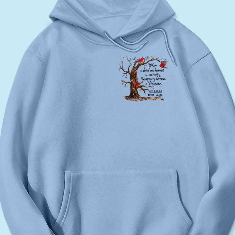 Memorial Tree Butterflies Cardinals Hummingbirds - Personalized Shirt - Remembrance Gift - Image 23