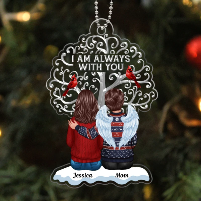 Memorial Tree Cardinal Remembrance Keepsake Personalized Acrylic Ornament - Image 5