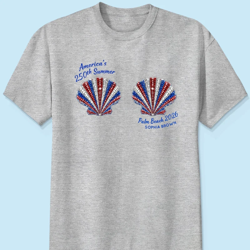 Mermaid America's 250th Summer - Personalized Shirt - Gift For Girl, Women, Besties - Image 15