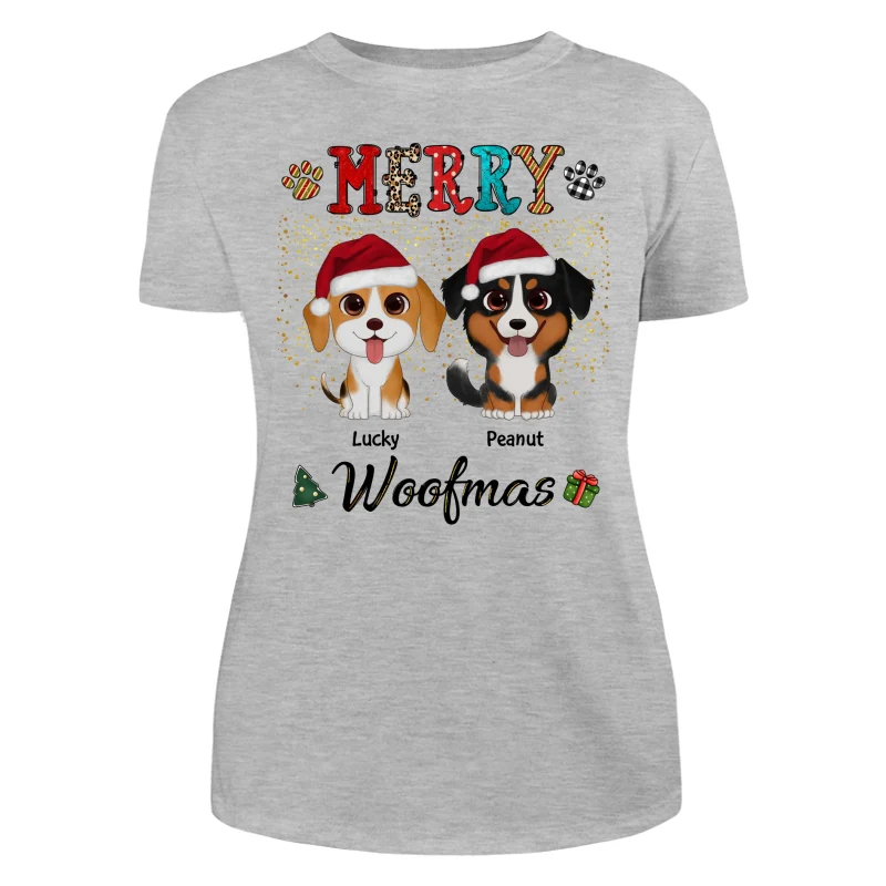 Merry Woofmas Colorful Christmas Pattern Personalized Shirt - Image 10