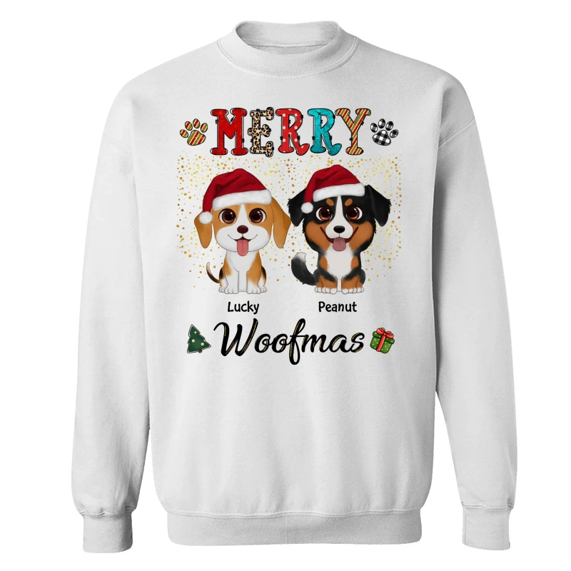 Merry Woofmas Colorful Christmas Pattern Personalized Shirt - Image 17